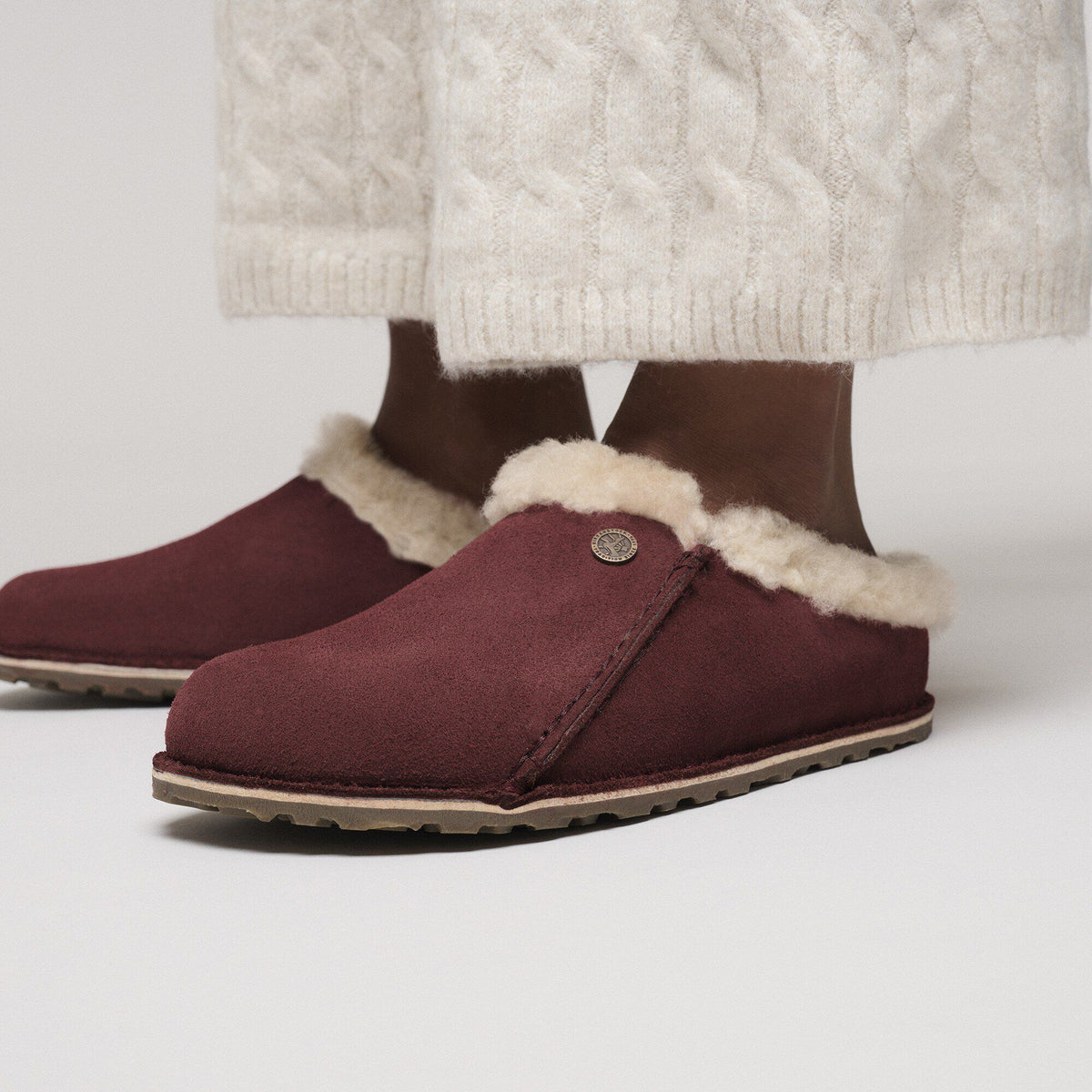 Zermatt Premium Suede Leather in Color Zinfandel | Birkenstock