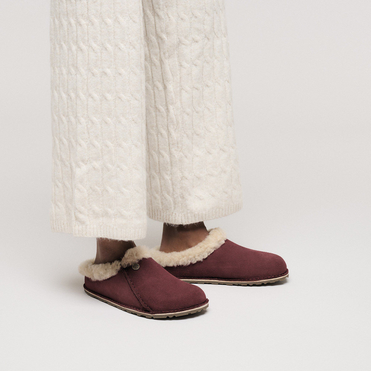 Zermatt Premium Suede Leather in Color Zinfandel | Birkenstock