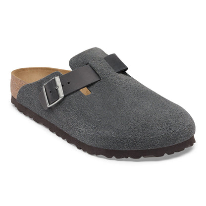 Boston Mixed Leather in Color Charcoal | Birkenstock