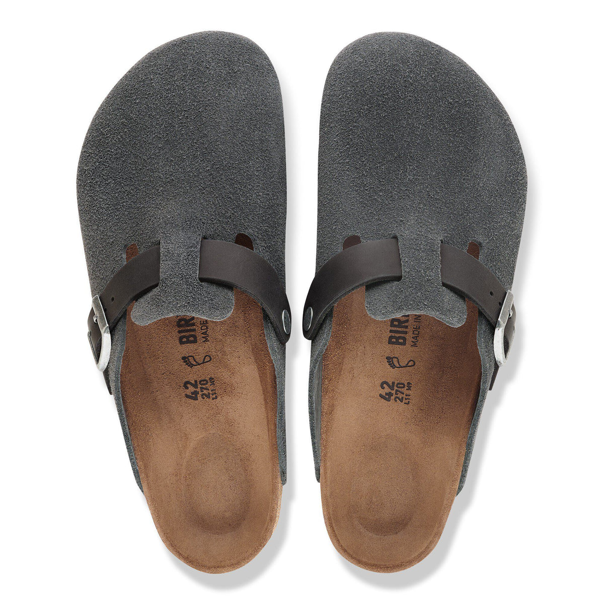 Boston Mixed Leather in Color Charcoal | Birkenstock