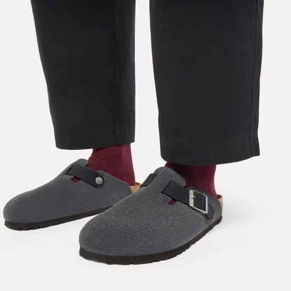 Boston Mixed Leather in Color Charcoal | Birkenstock