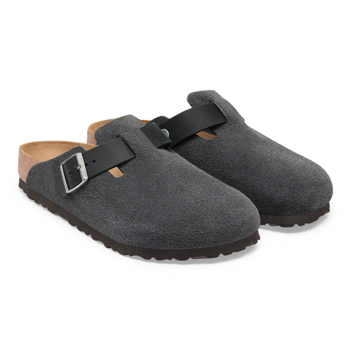 Boston Mixed Leather in Color Charcoal | Birkenstock