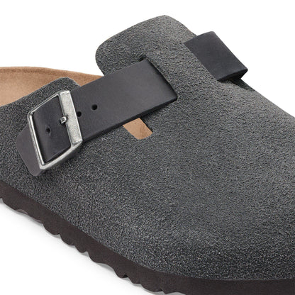 Boston Mixed Leather in Color Charcoal | Birkenstock