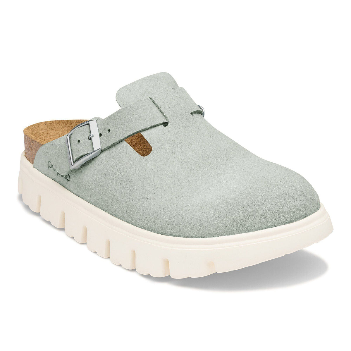 Boston Chunky Suede Leather in Color Pure Sage | Birkenstock
