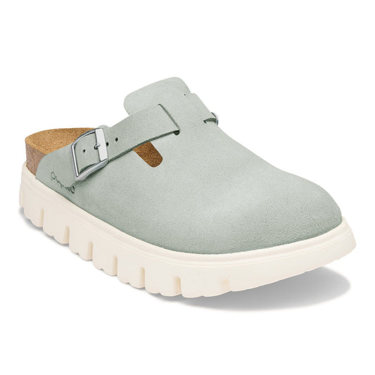 Boston Chunky Suede Leather in Color Pure Sage | Birkenstock