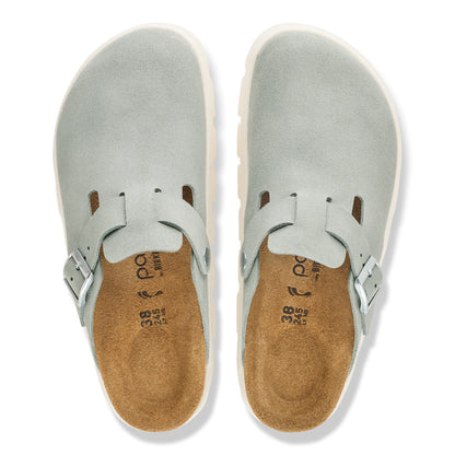 Boston Chunky Suede Leather in Color Pure Sage | Birkenstock