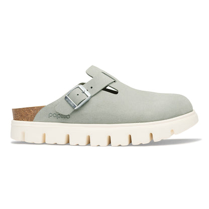 Boston Chunky Suede Leather in Color Pure Sage | Birkenstock