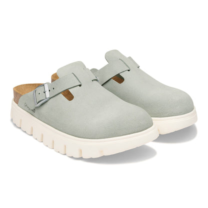 Boston Chunky Suede Leather in Color Pure Sage | Birkenstock