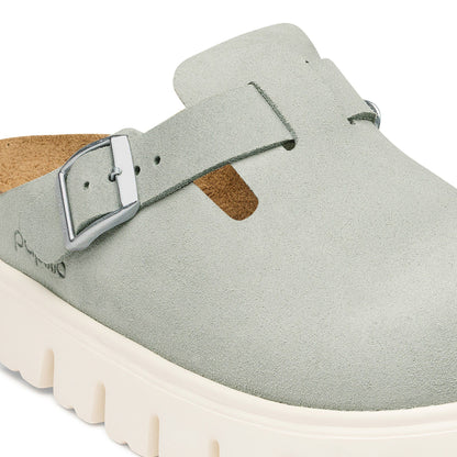 Boston Chunky Suede Leather in Color Pure Sage | Birkenstock
