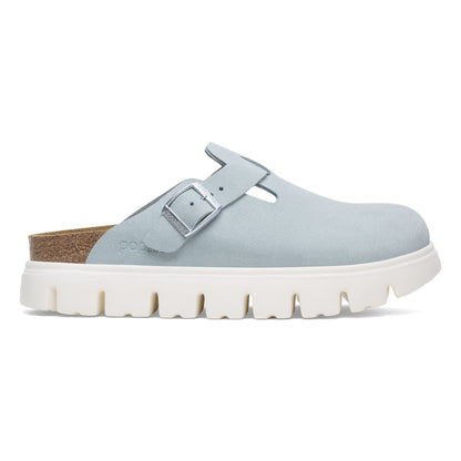 Boston Chunky Suede Leather in Color Baby Blue | Birkenstock