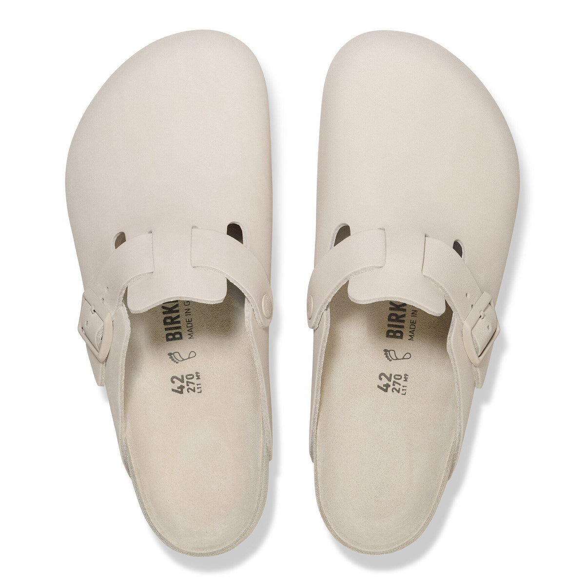 Boston Nubuck Leather in Color Oyster | Birkenstock