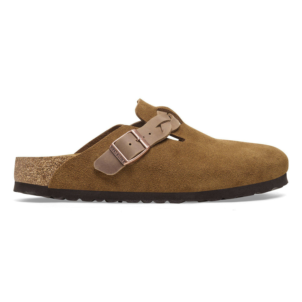 Boston Braided Suede Leather in Color Mink | Birkenstock