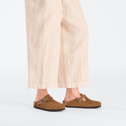 Boston Braided Suede Leather in Color Mink | Birkenstock
