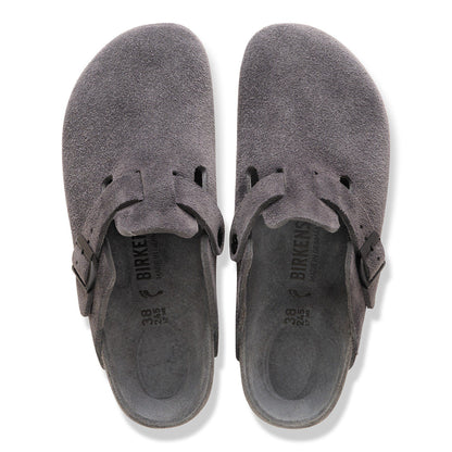 Boston Suede Leather in Color Charcoal | Birkenstock