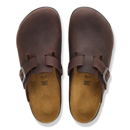 Boston Crosstown Oiled Leather in Color Habana | Birkenstock