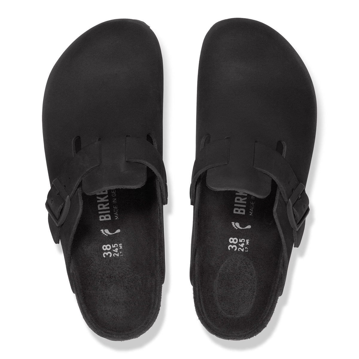 Boston Nubuck Leather in Color Black | Birkenstock