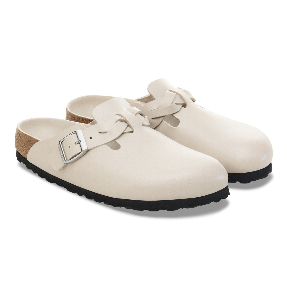 Boston Braided Leather in Color New Dressy Oyster | Birkenstock