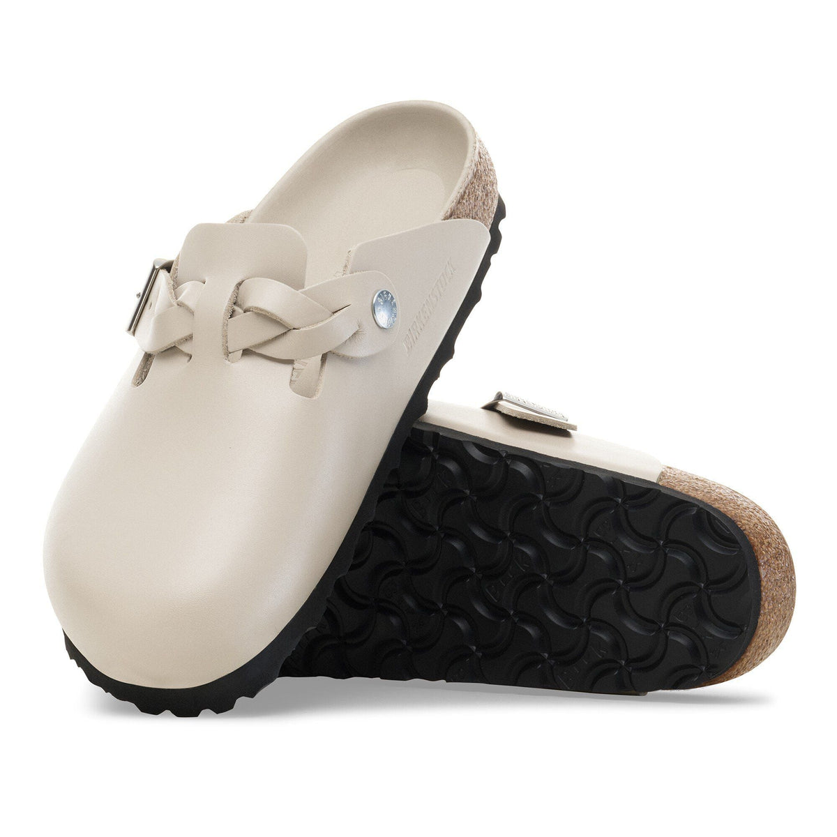 Boston Braided Leather in Color New Dressy Oyster | Birkenstock