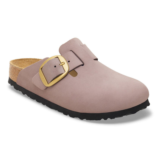 Boston Big Buckle Nubuck Leather in Color Faded Purple | Birkenstock