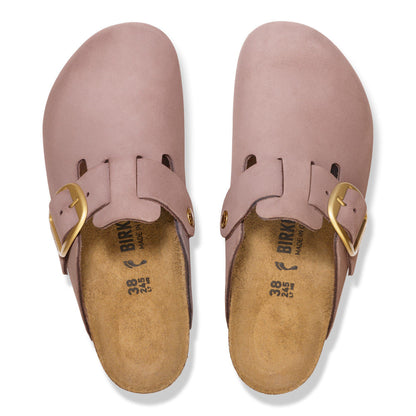 Boston Big Buckle Nubuck Leather in Color Faded Purple | Birkenstock