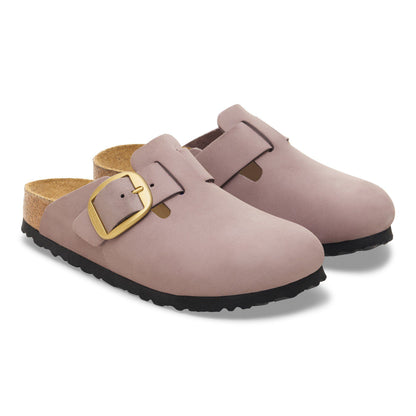 Boston Big Buckle Nubuck Leather in Color Faded Purple | Birkenstock