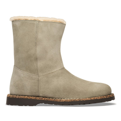 Uppsala Zip Shearling Suede Leather in Color Taupe | Birkenstock