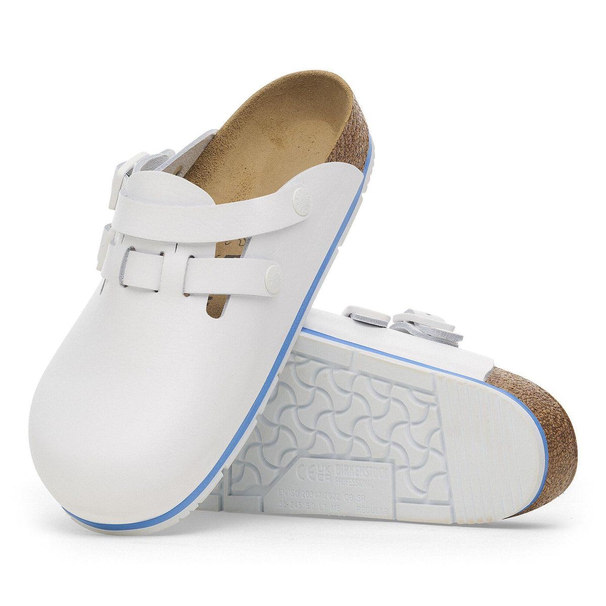 Kay PRO Natural Coated Leather in Color White | Birkenstock