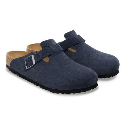 Boston Suede Leather in Color New Navy | Birkenstock