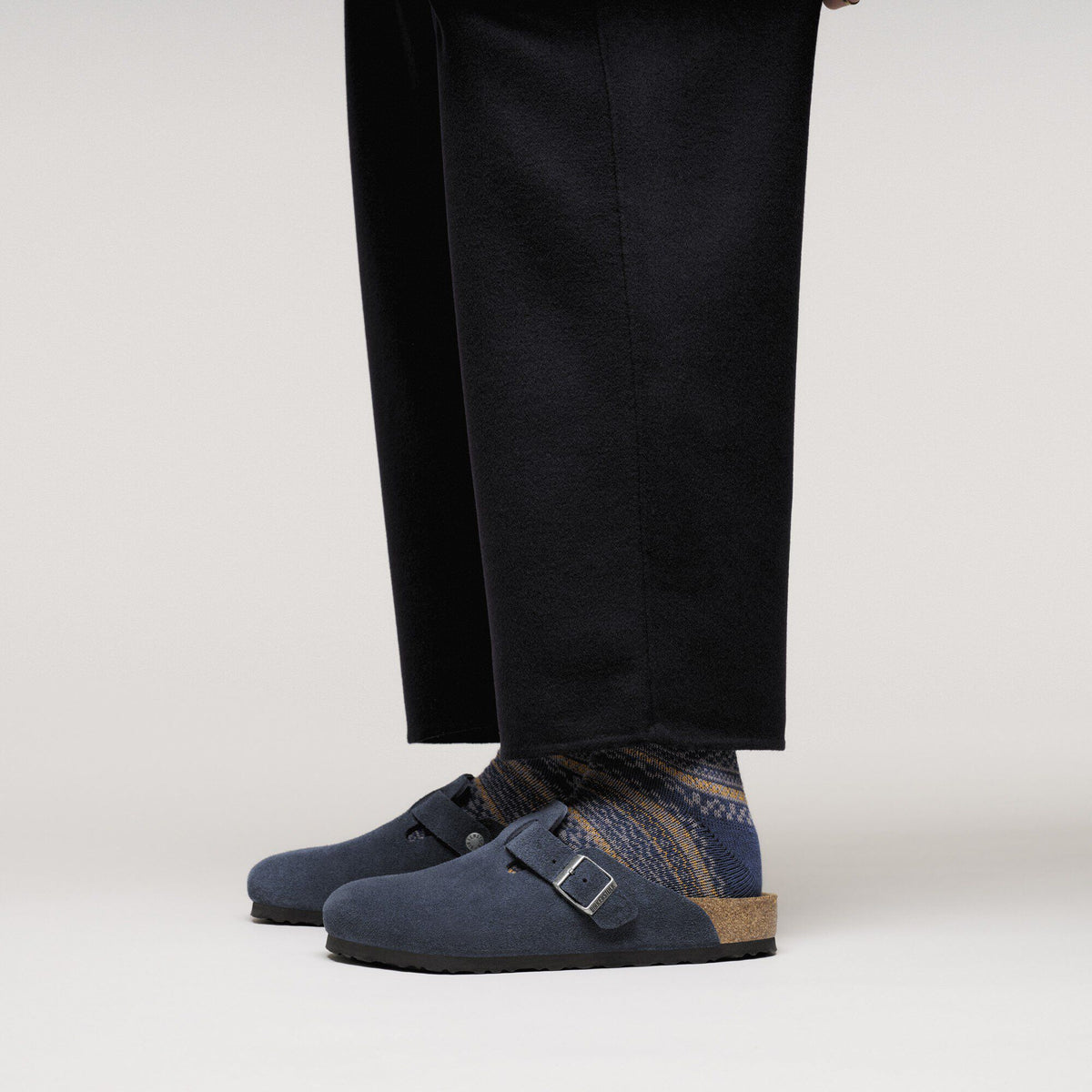 Boston Suede Leather in Color New Navy | Birkenstock
