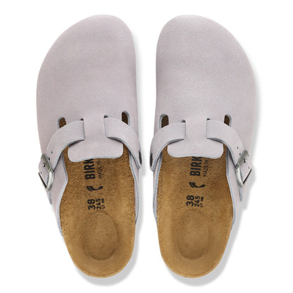 Boston Suede Leather in Color Lavender Sky | Birkenstock
