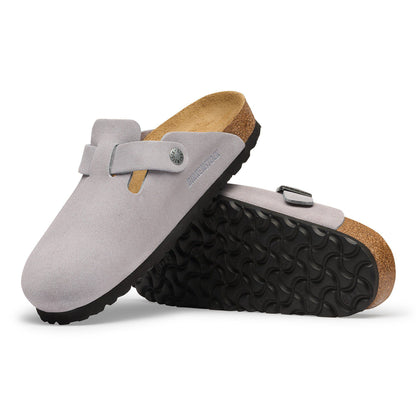 Boston Suede Leather in Color Lavender Sky | Birkenstock