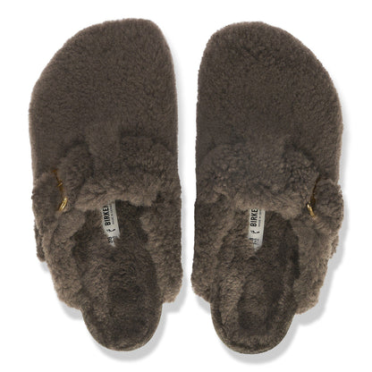 Boston Big Buckle Shearling in Color Concrete Gray | Birkenstock