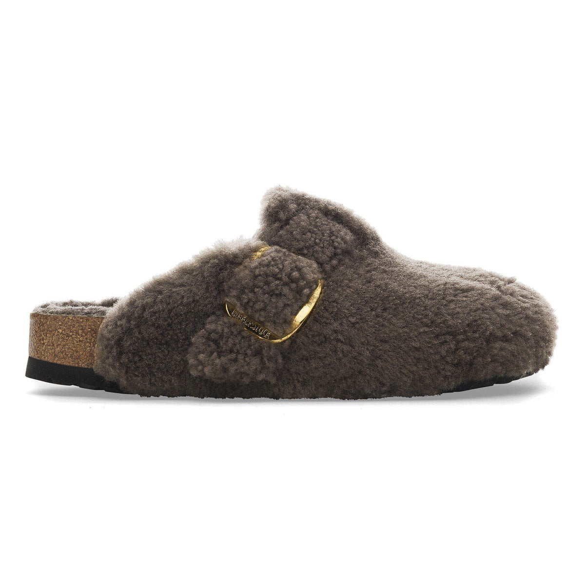 Boston Big Buckle Shearling in Color Concrete Gray | Birkenstock