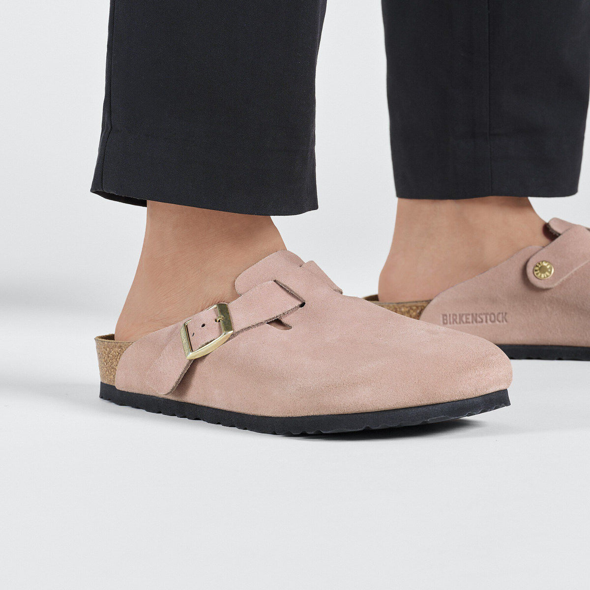 Boston Suede Leather in Color Light Rose | Birkenstock