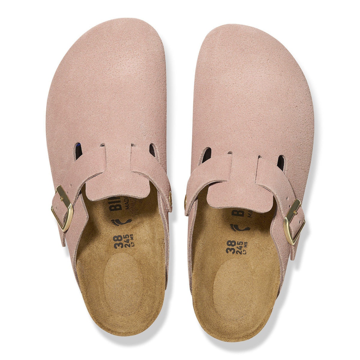 Boston Suede Leather in Color Light Rose | Birkenstock