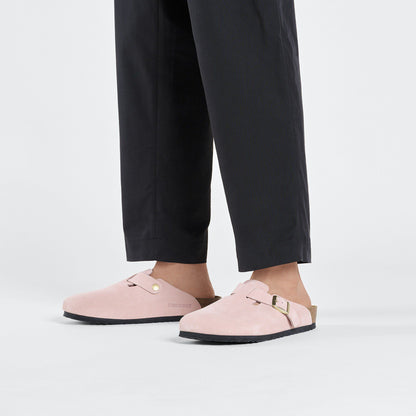 Boston Suede Leather in Color Light Rose | Birkenstock