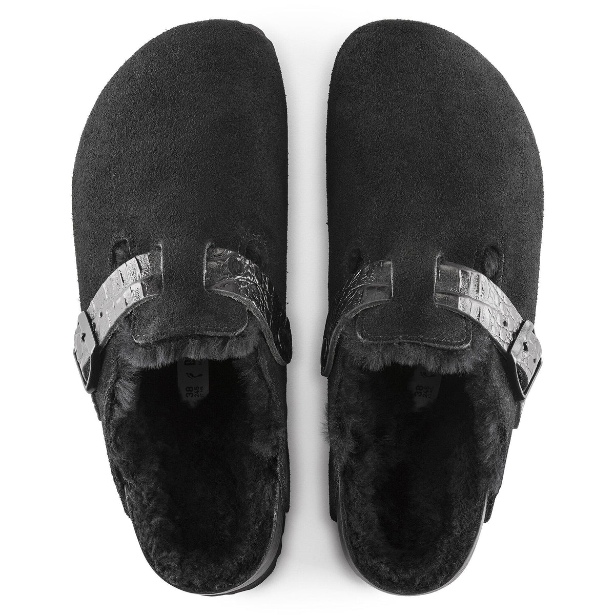 Boston Shearling Suede Leather in Color Black | Birkenstock
