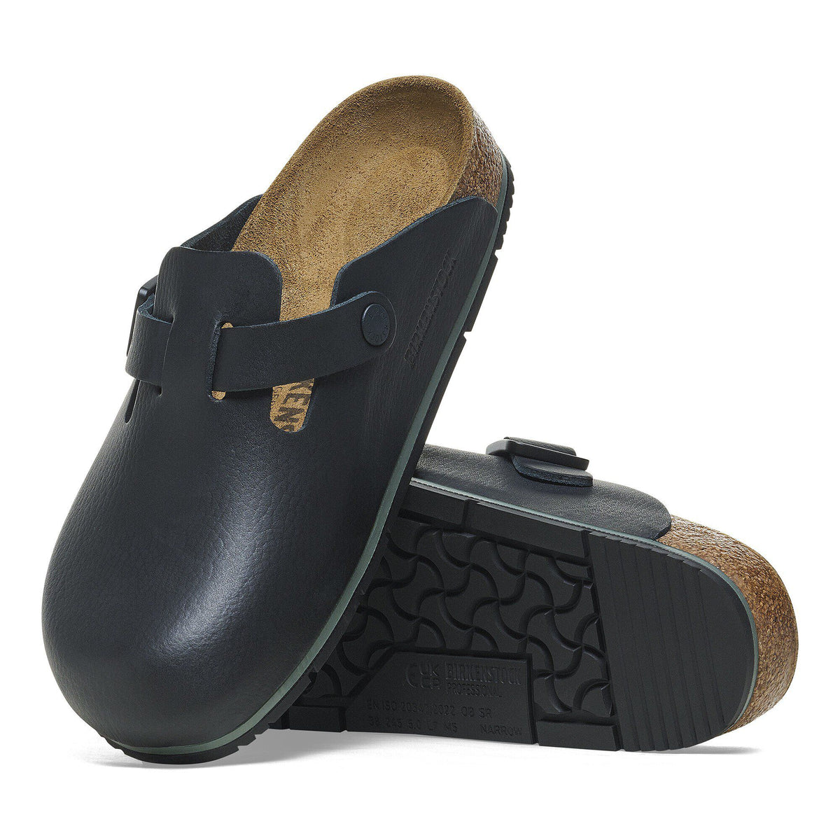 Boston Pro Leather in Color Black | Birkenstock