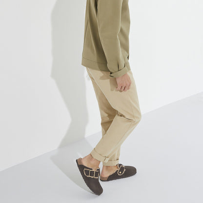 Boston Bold Shearling Nubuck Leather in Color Espresso | Birkenstock