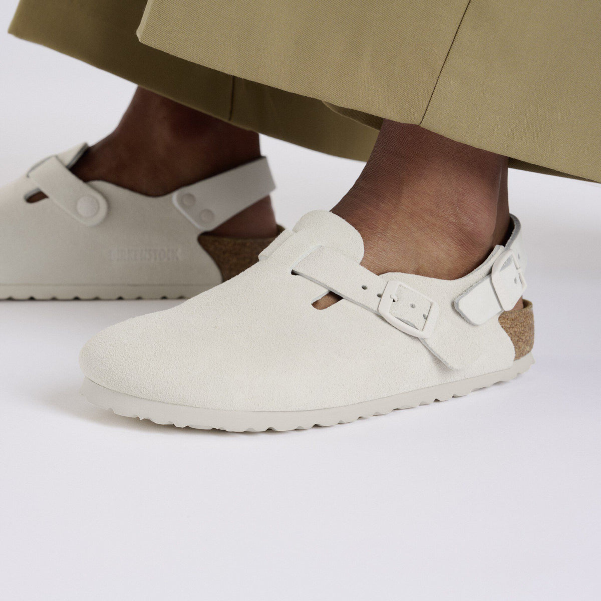 Tokio Suede Leather in Color Antique White | Birkenstock