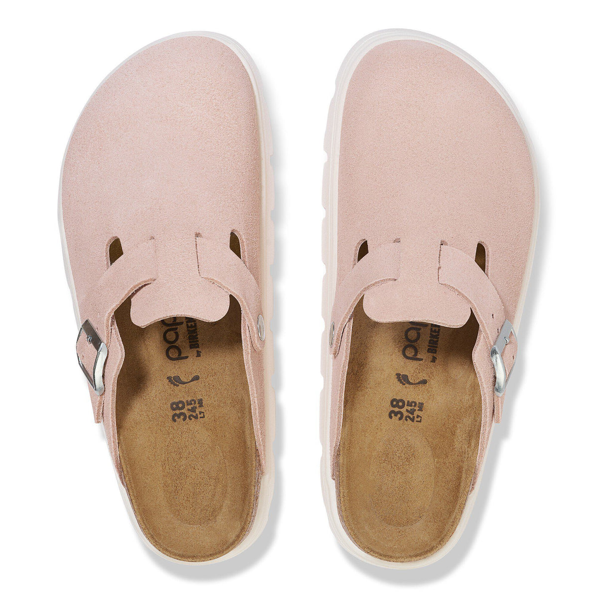 Boston Chunky Suede Leather in Color Light Rose | Birkenstock