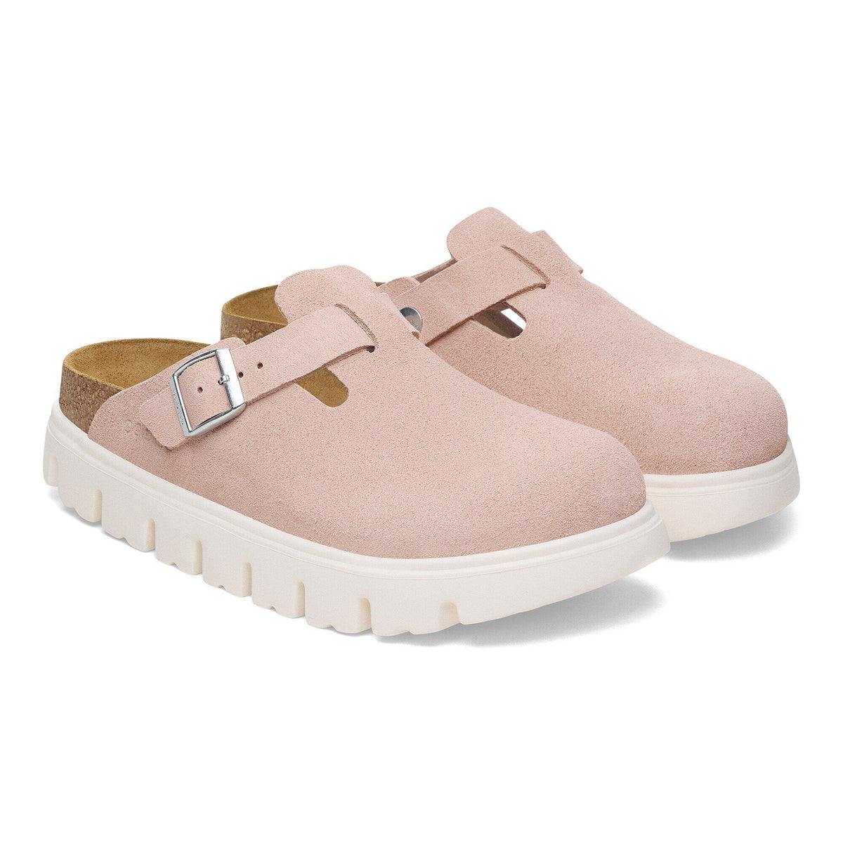 Boston Chunky Suede Leather in Color Light Rose | Birkenstock