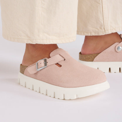 Boston Chunky Suede Leather in Color Light Rose | Birkenstock