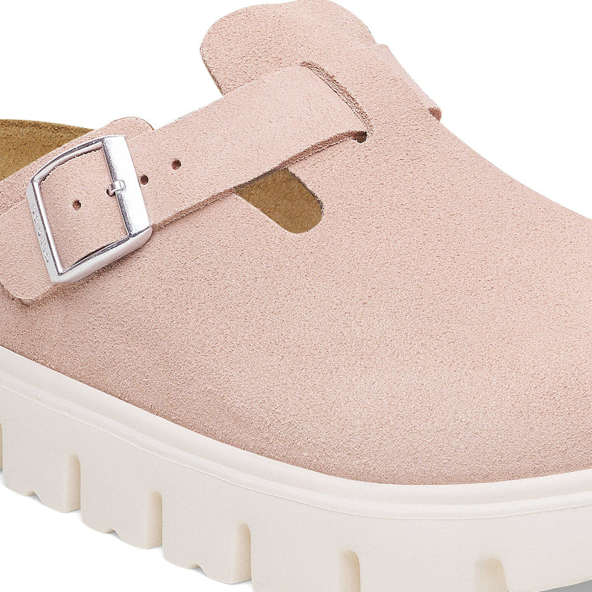Boston Chunky Suede Leather in Color Light Rose | Birkenstock