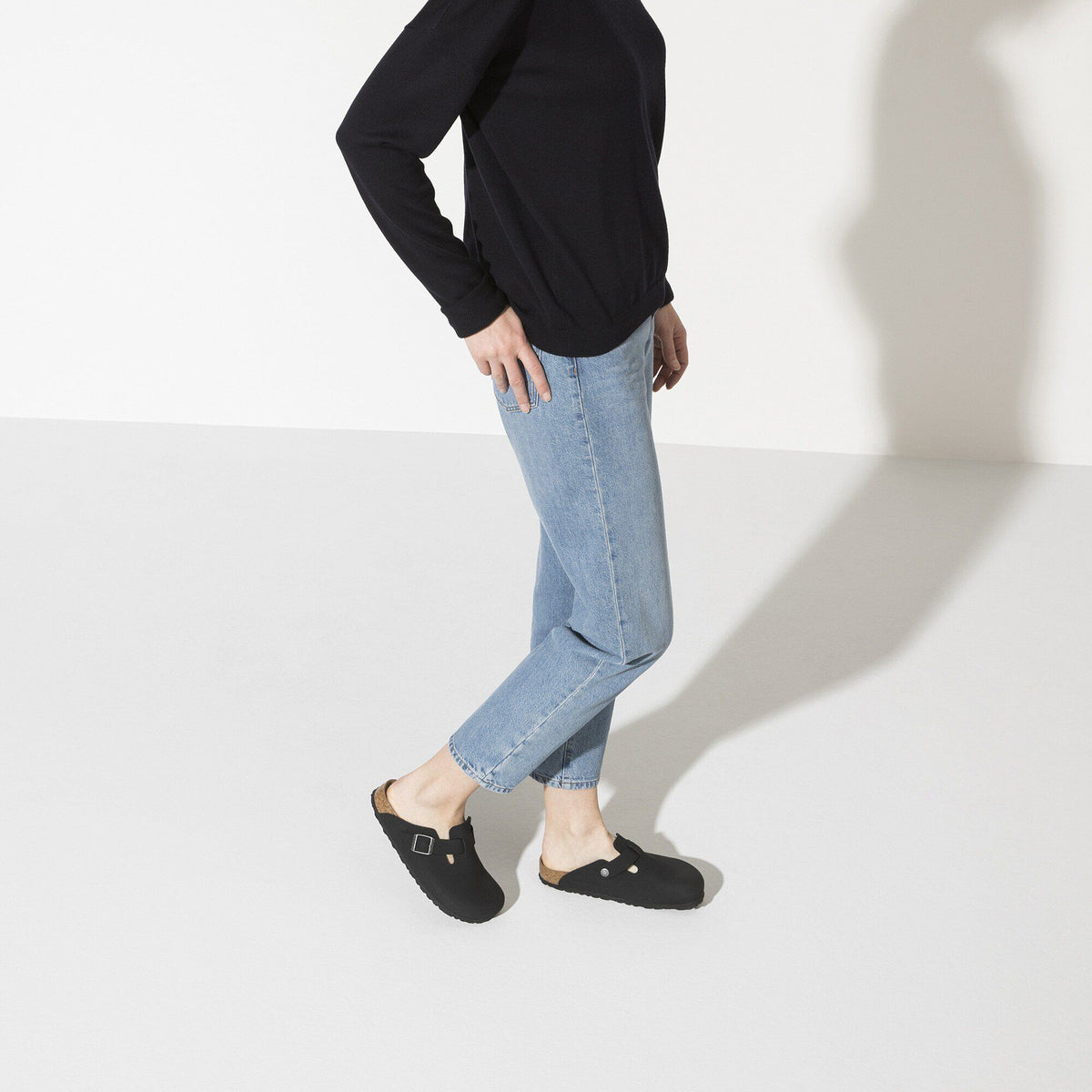 Boston Vegan Birkibuc in Color Black | Birkenstock
