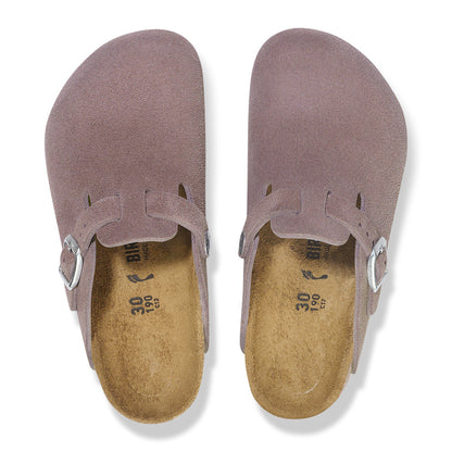 Boston Kids Suede Leather in Color Faded Purple | Birkenstock