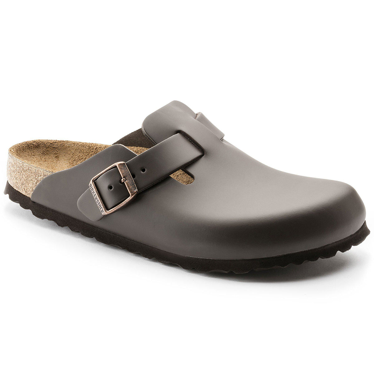 Boston Leather in Color Dark Brown | Birkenstock