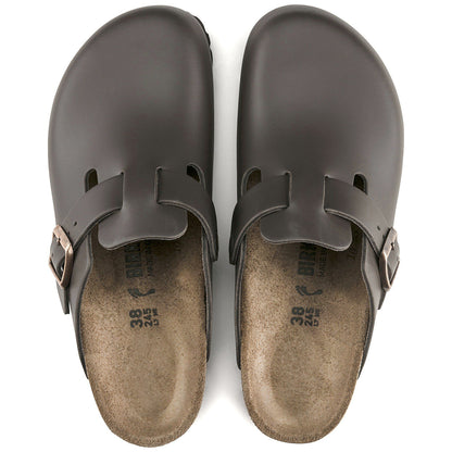 Boston Leather in Color Dark Brown | Birkenstock