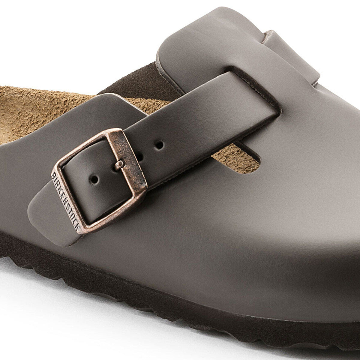 Boston Leather in Color Dark Brown | Birkenstock