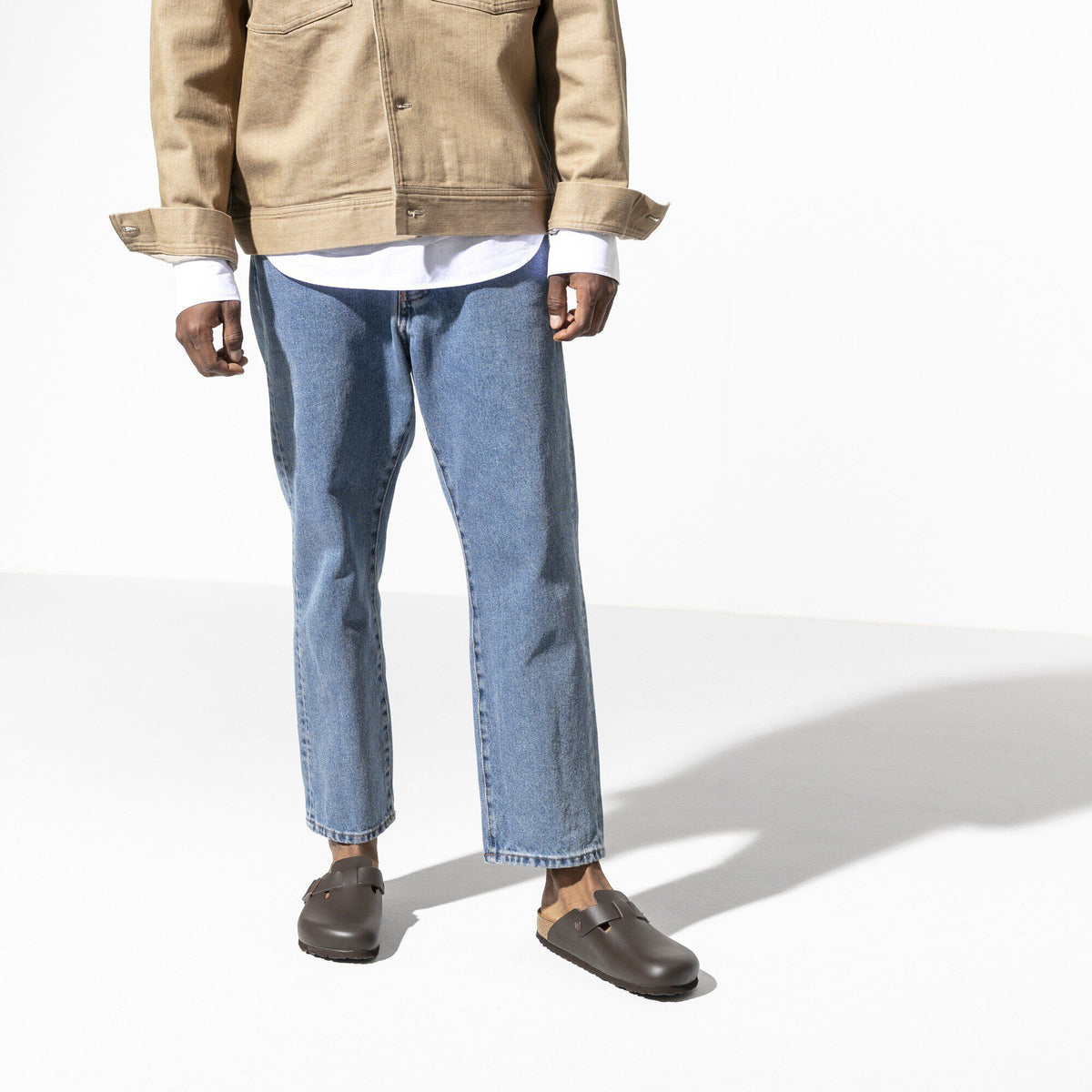 Boston Leather in Color Dark Brown | Birkenstock